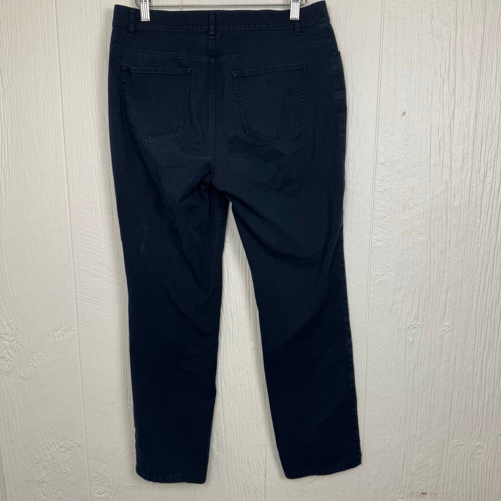 Lafayette 148 New York Women's Blue Pants Size 8 Cotton Blend Casual Career - Picture 5 of 8
